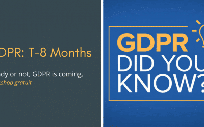 Workshop: T-8 months. Ready or not, GDPR is coming