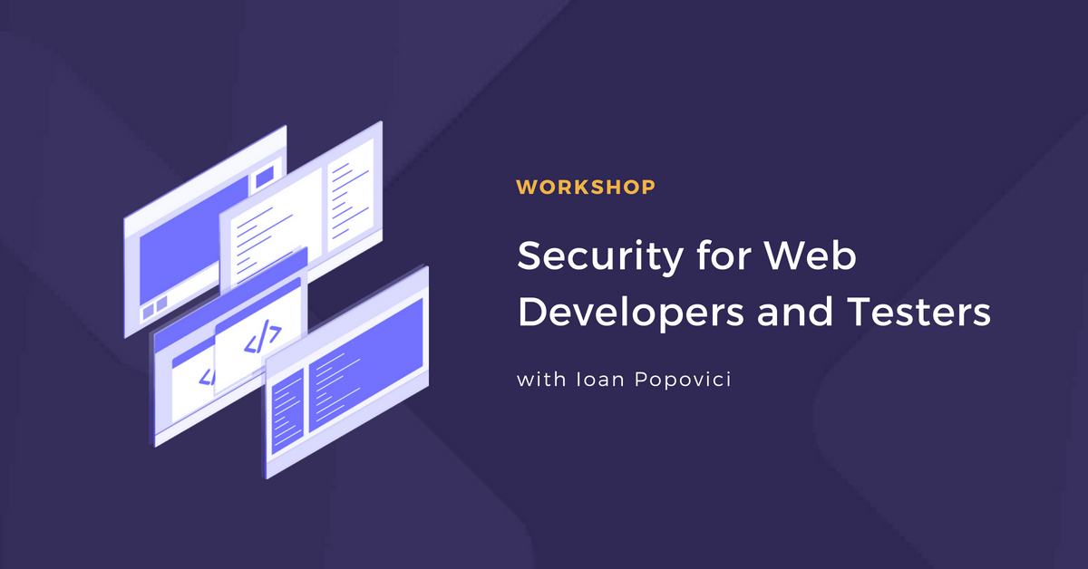 Security for Web Developers and Testers